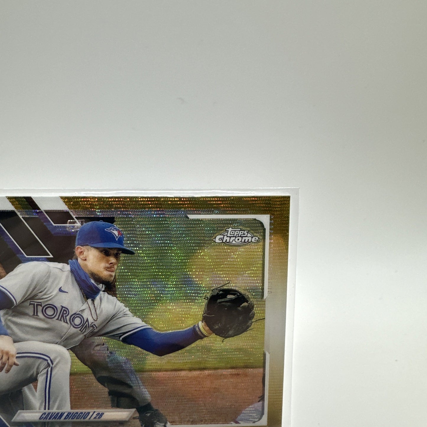 2021 Topps Chrome Gold Wave Refractor 35/50 Cavan Biggio #128) Blue Jays