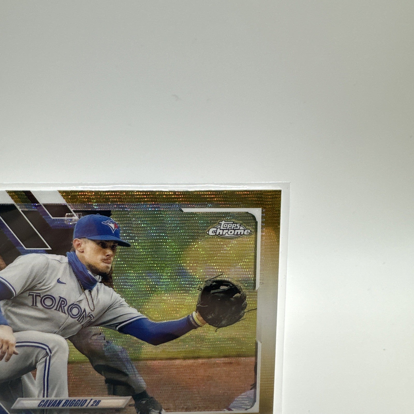 2021 Topps Chrome Gold Wave Refractor 35/50 Cavan Biggio #128) Blue Jays