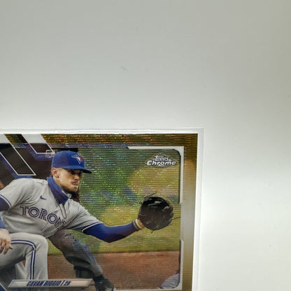 2021 Topps Chrome Gold Wave Refractor 35/50 Cavan Biggio #128) Blue Jays