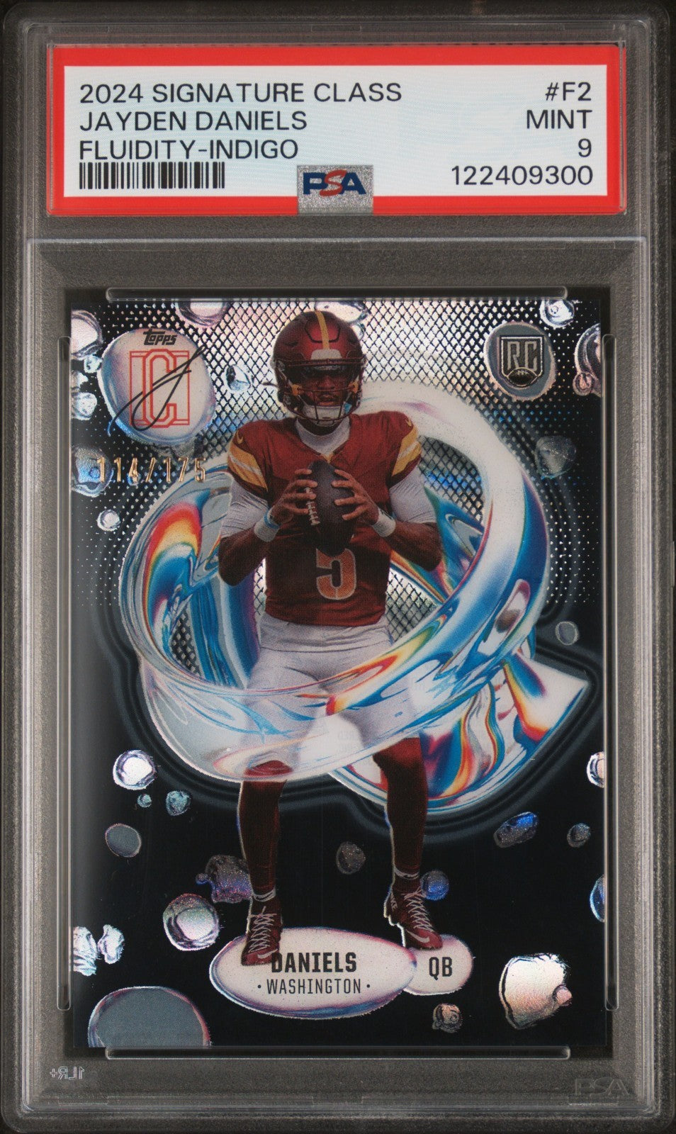 2024 Topps Signature Class Fluidity Jayden Daniels 114/175 #F2 PSA 9 MINT