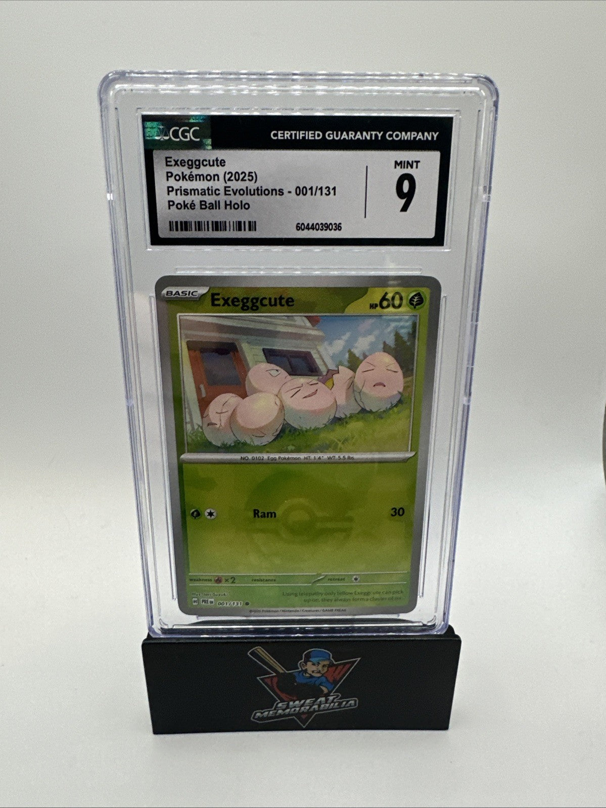 Pokemon Exeggcute (Poke Ball Pattern) 001/131 Prismatic Evolutions CGC 9