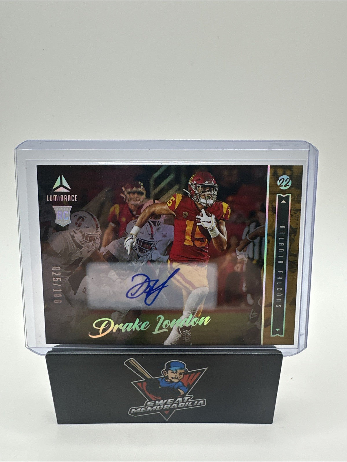 2022 Drake London Panini Luminance Rookie Auto 25/100