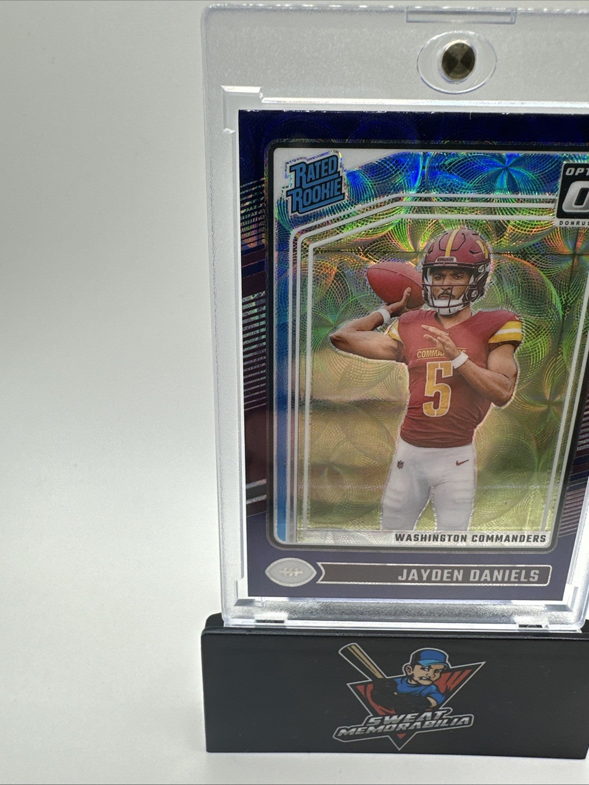 2024 Panini Donruss Optic - Rated Rookie Jayden Daniels #248 Purple Shock (RC)