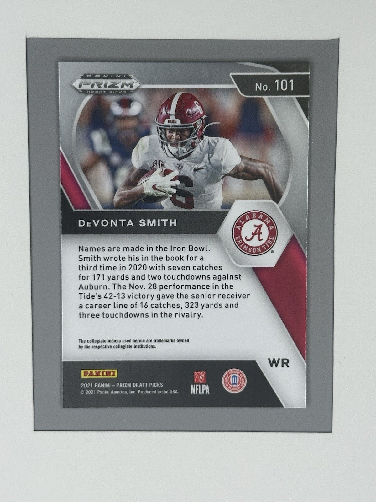 2021 Panini Prizm Draft Picks Devonta Smith RC #101