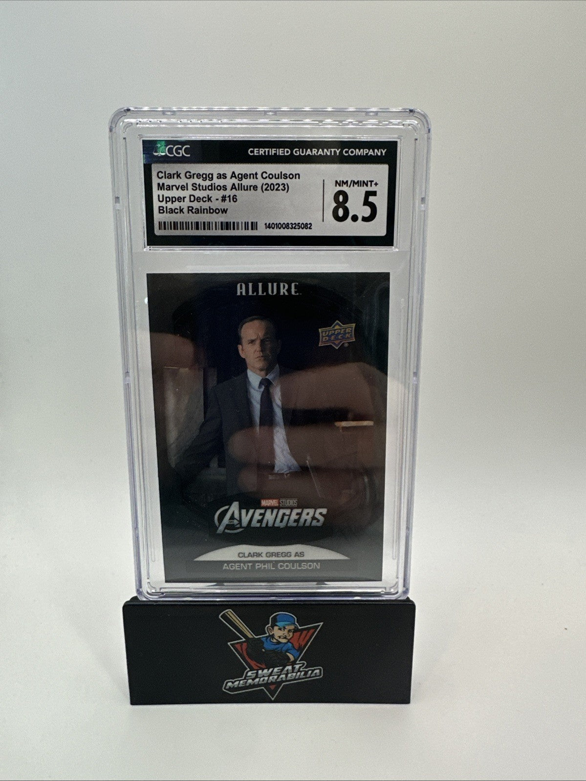 Clark Gregg - Agent Phil Coulson 2022 UP Marvel Allure Black Rainbow #16 CGC 8.5