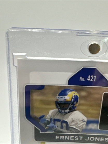 ERNEST JONES 2021 PANINI PRIZM SILVER DISCO NO HUDDLE ROOKIE AUTO RC #421