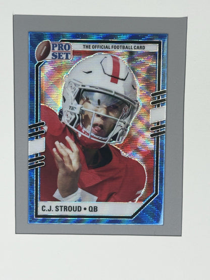 2022 Pro Set Draft CJ Stroud Blue Mojo #PSP-CJS