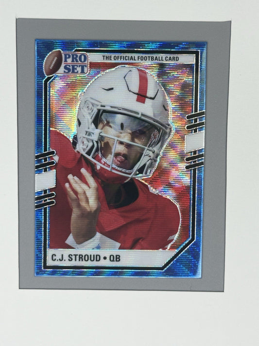 2022 Pro Set Draft CJ Stroud Blue Mojo #PSP-CJS