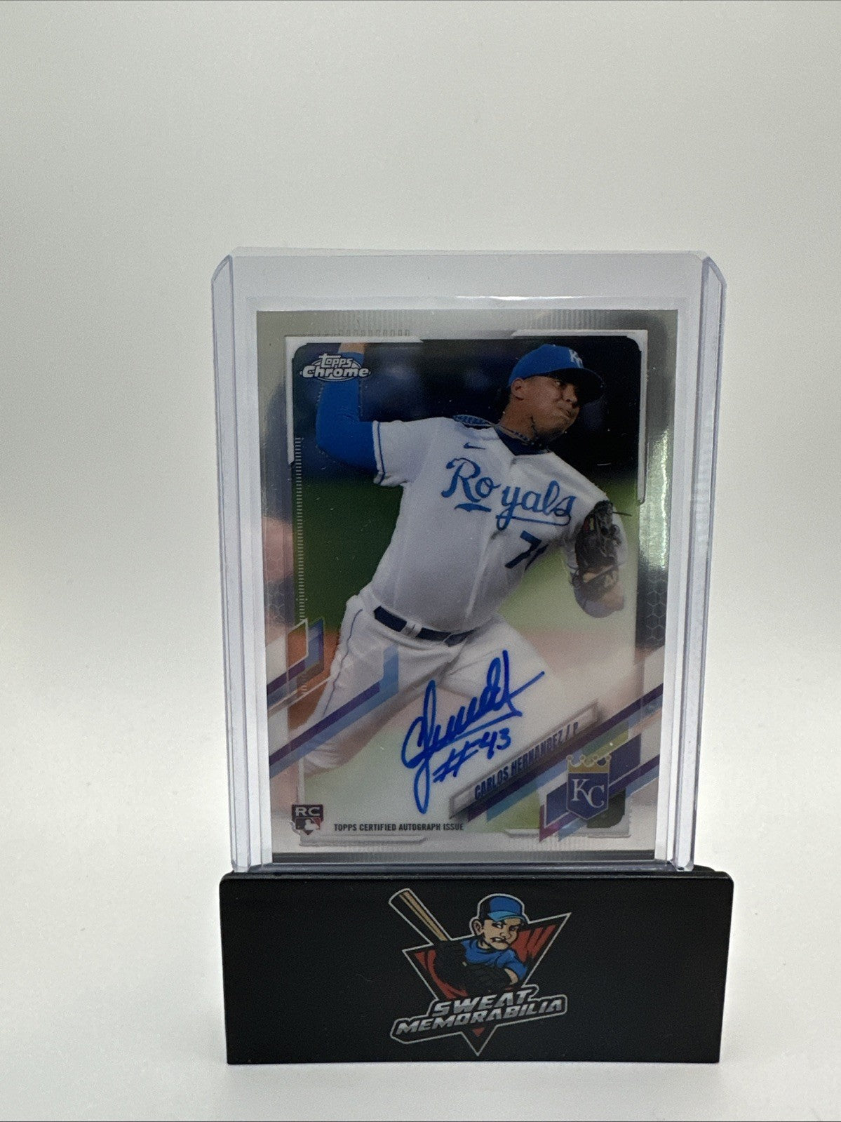 2021 Topps Chrome Carlos Hernandez Auto Autograph Rookie Card RC #RA-CHE