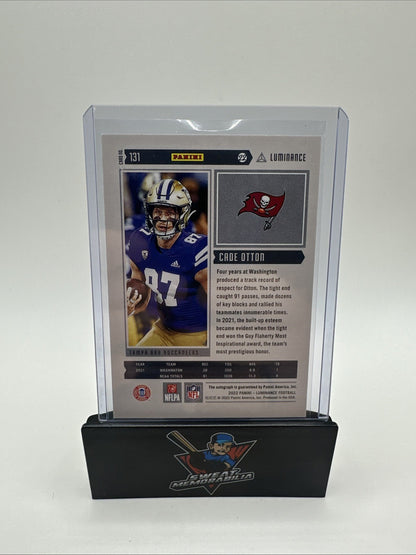 CADE OTTON 2022 Panini Luminance RARE GOLD Rookie AUTO /100 BUCCANEERS SSP