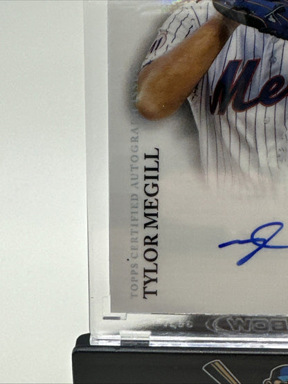 2022 Topps Pristine Tylor Megill Gold Encased RC Rookie Auto /99 New York Mets