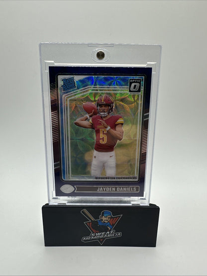 2024 Panini Donruss Optic - Rated Rookie Jayden Daniels #248 Purple Shock (RC)