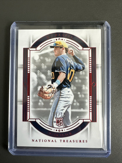 2024 Panini National Treasures Tyler Black Rookie /75 Brewers