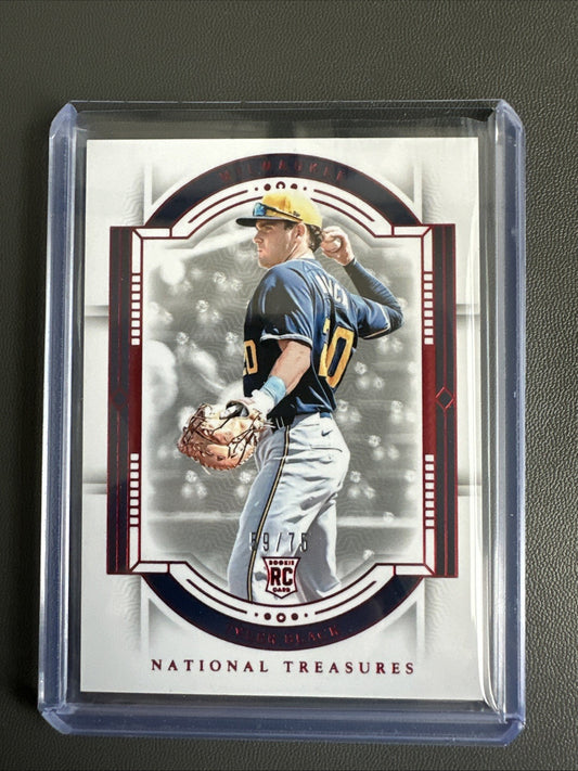 2024 Panini National Treasures Tyler Black Rookie /75 Brewers