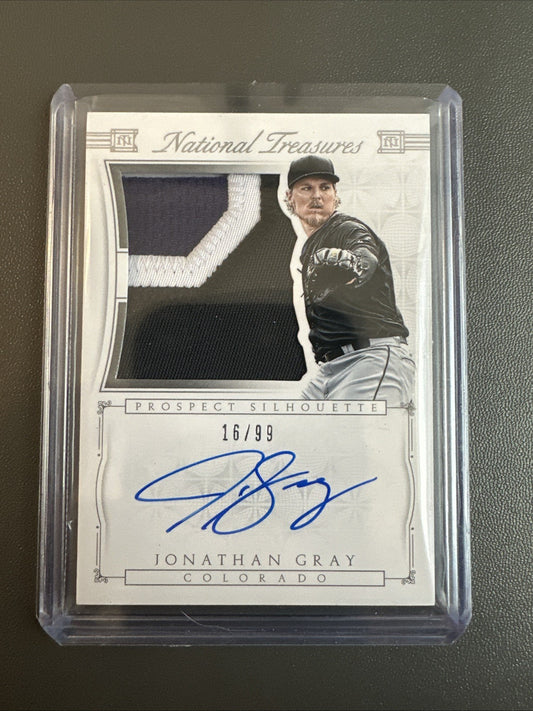 Jon Gray Patch Auto Autograph /99 2015 Panini National Treasures