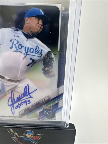 2021 Topps Chrome Carlos Hernandez Auto Autograph Rookie Card RC #RA-CHE