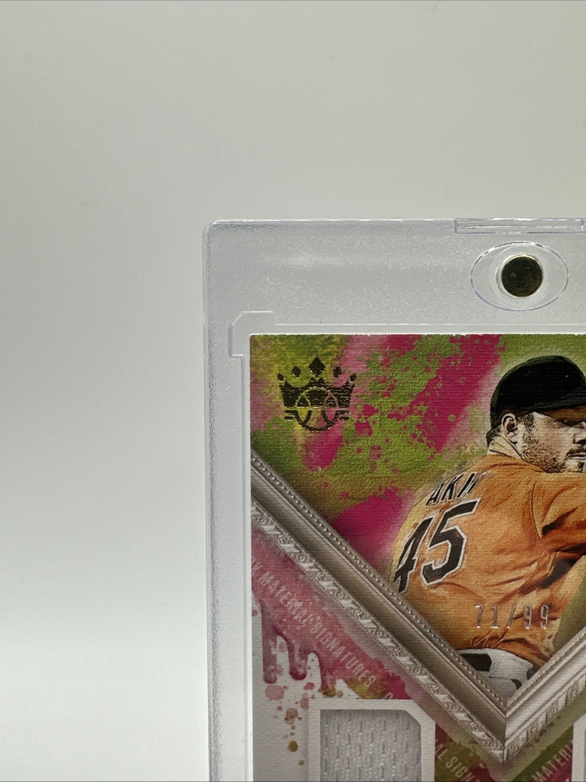 2021 Diamond Kings #DKMS-KA Duel Jersey Auto Keegan Akin Baltimore Orioles /99