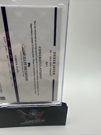 Derek Jeter 2022 Topps x Call of the Captain 22 years of Topps #DJ21  NY YANKEES