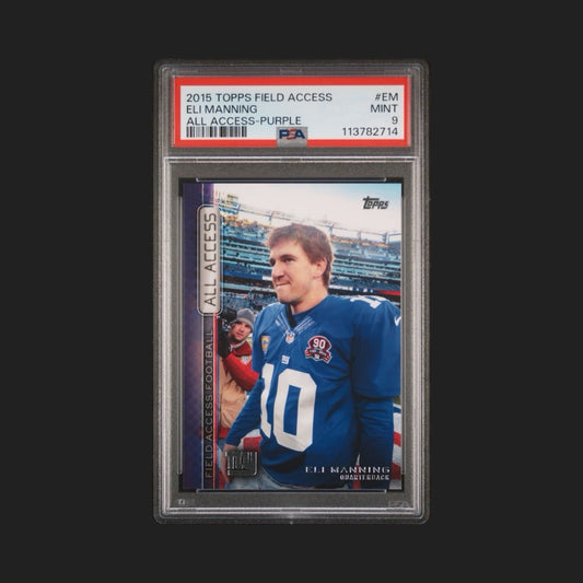 2015 Topps Field Access Eli Manning All Access Purple PSA 9 #EM 4/25