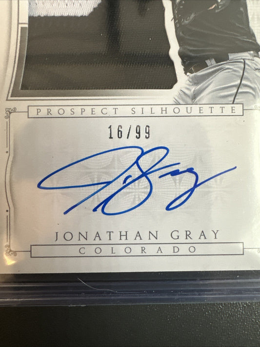 Jon Gray Patch Auto Autograph /99 2015 Panini National Treasures