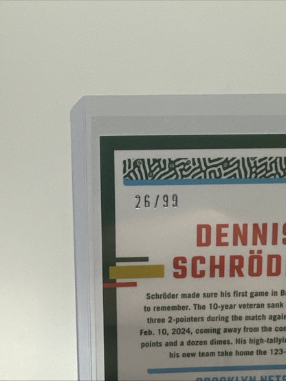 2023-24 Donruss Optic Red & Gold International /99 Dennis Schröder
