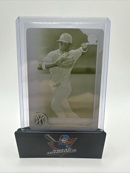 2022 Bowman Baseball ALEXANDER VARGAS Yellow Printing Plate 1/1 YANKEES