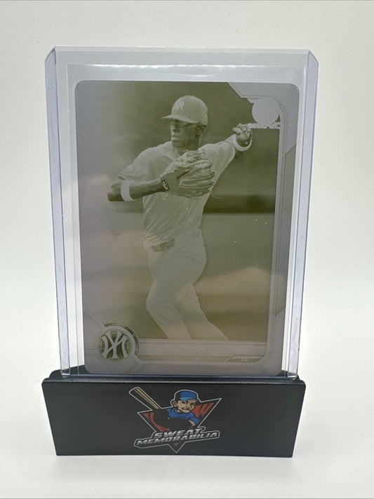 2022 Bowman Baseball ALEXANDER VARGAS Yellow Printing Plate 1/1 YANKEES