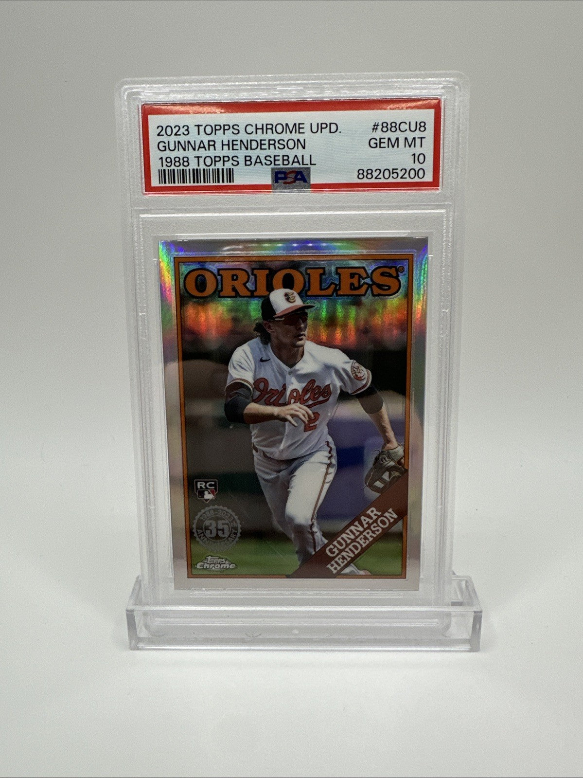 2023 Topps Chrome Update Series - 1988 Topps Baseball Gunnar Henderson  PSA 9