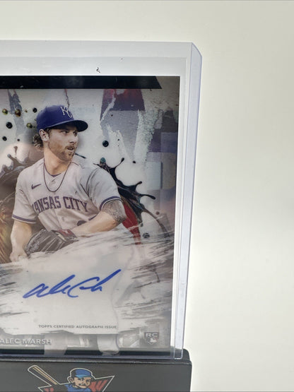 2024 Topps Finest Alec Marsh Rookie On-Card Auto #FA-AM Kansas City Royals 