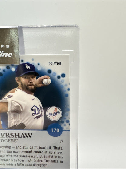 2022 Topps Pristime Gold Refractor #170 Clayton Kershaw No 8 of 50