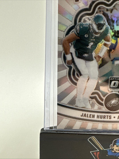 2023 Panini Donruss Optic Jalen Hurts AJ Brown Best Tuddys Silver Prizm