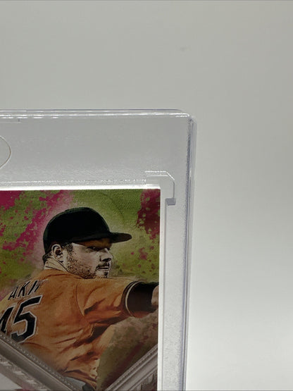 2021 Diamond Kings #DKMS-KA Duel Jersey Auto Keegan Akin Baltimore Orioles /99