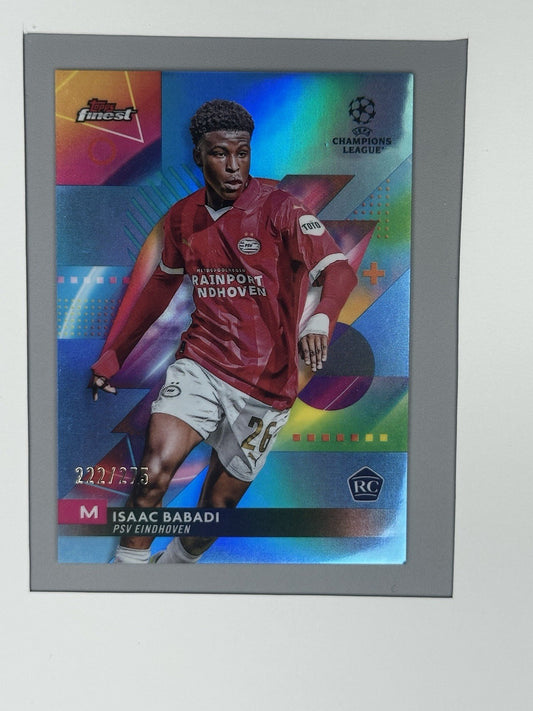 2023-24 Topps Finest UCC Isaac Babadi Sky Blue 222/275 #119