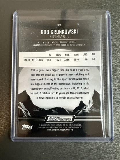 Rob Gronkowski Topps Midnight #331