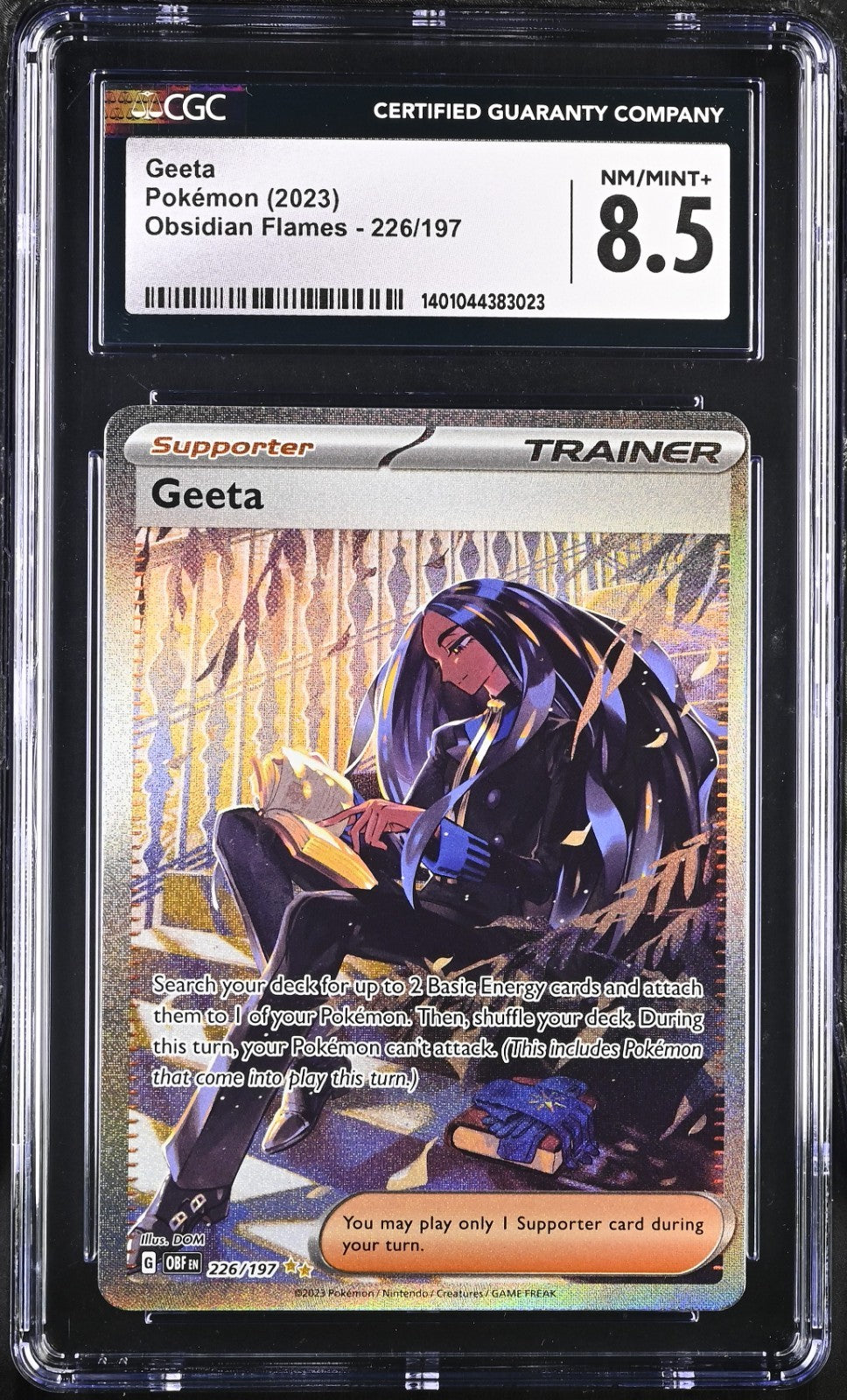Pokémon 2023 Geeta 226/197 Holo Special Illustration Rare CGC 8.5
