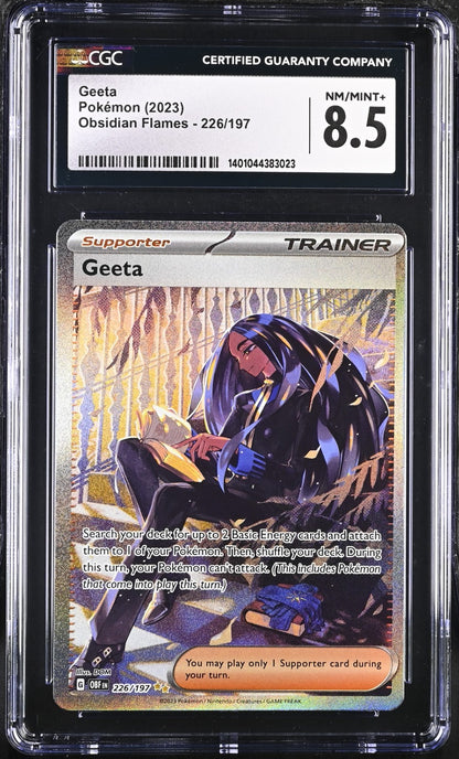Pokémon 2023 Geeta 226/197 Holo Special Illustration Rare CGC 8.5