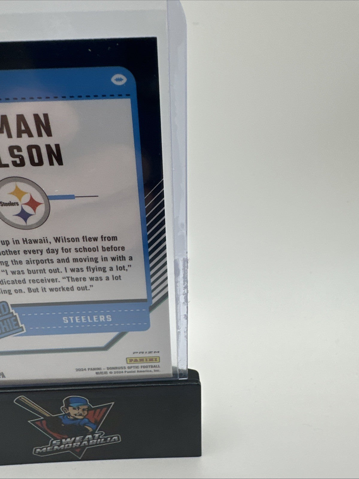 2024 Panini Donruss Optic - Rated Rookie Roman Wilson #285 Blue Prizm (RC)