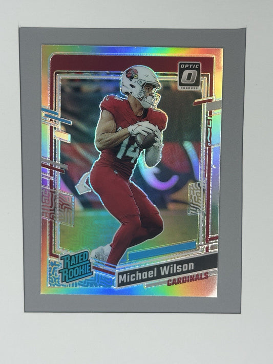 2023 Donruss Optic Michael Wilson Rated Rookie Silver Prizm #204