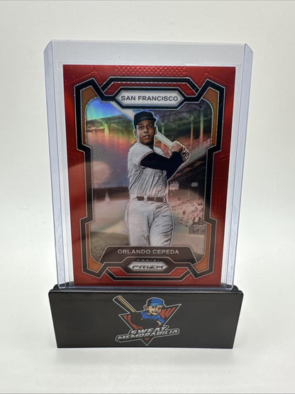 Orlando Cepeda 2024 Panini Prizm Baseball Red Ruby Wave Prizm #51