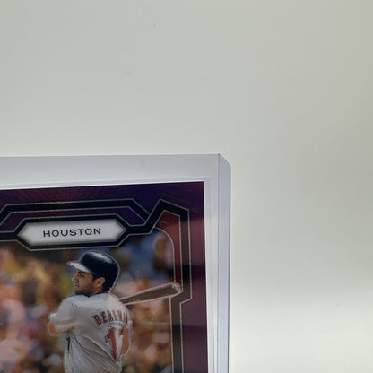 Lance Berkman 2024 Panini Prizm #258 Purple Prizm 76/99
