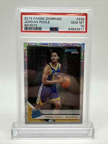 2019-20 Panini Donruss Rated Rookie Infinite Jordan Poole #226 Rookie RC