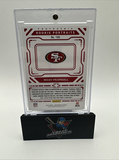 2024 Panini Photogenic Football, RC Ricky Pearsall, Rookie Portrait /49 49’s