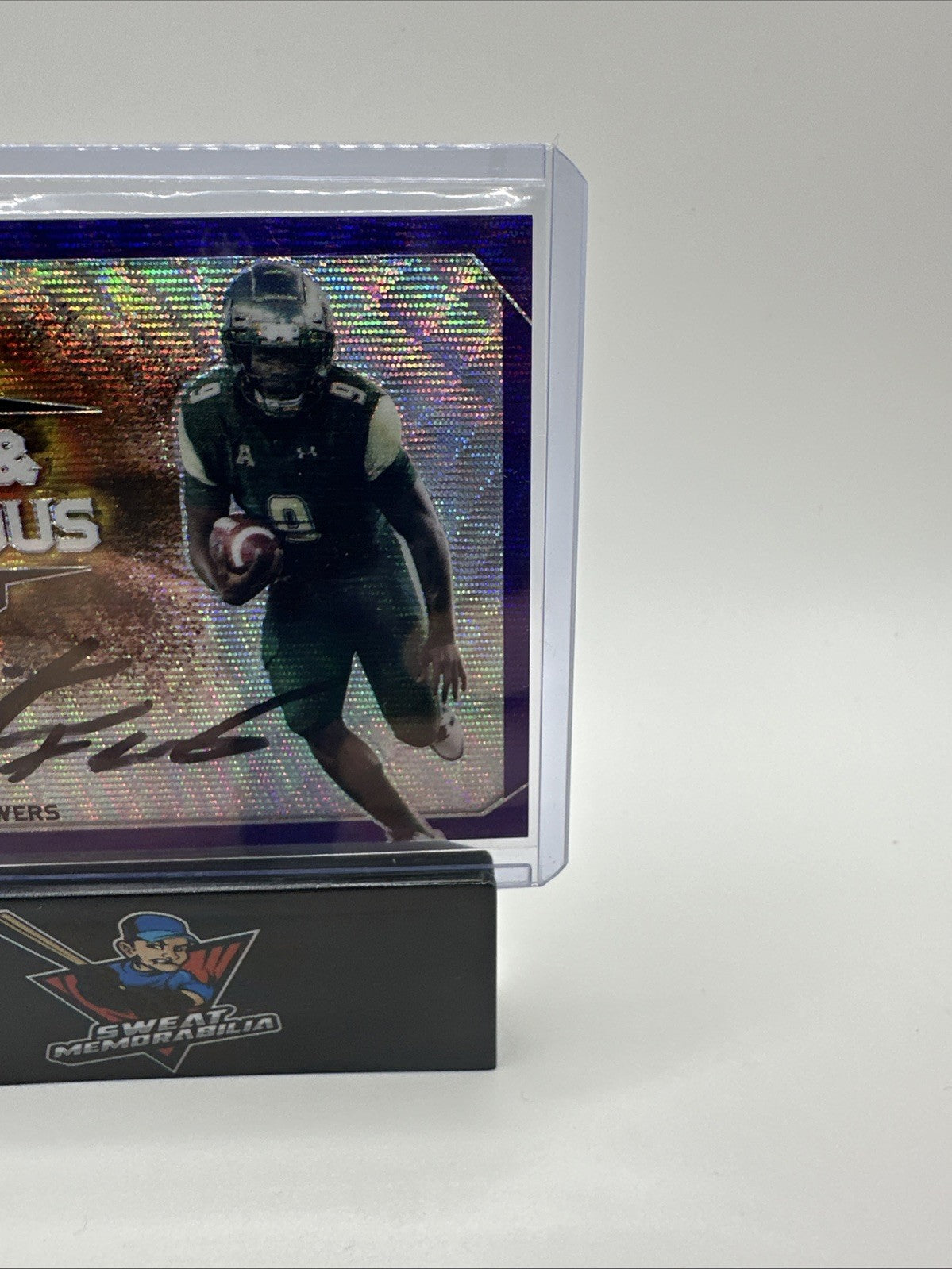 2018 Leaf Metal Draft Quinten Flowers Rookie Autograph Purple 15/15