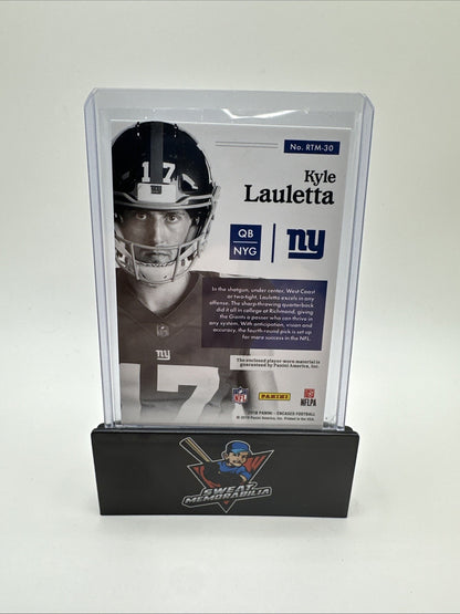 2018 Panini Encased Rookie Triple Memorabilia /75 Kyle Lauletta #RTM-30 RC