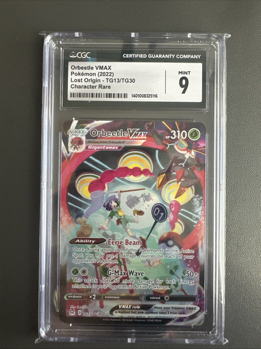 Pokemon Orbeetle Vmax Lost Origin TG13/TG30 CGC 9