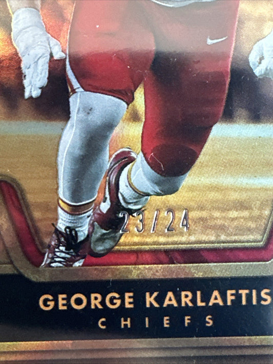 2024 Panini Gold Standard George Karlaftis #48 /24 Chiefs