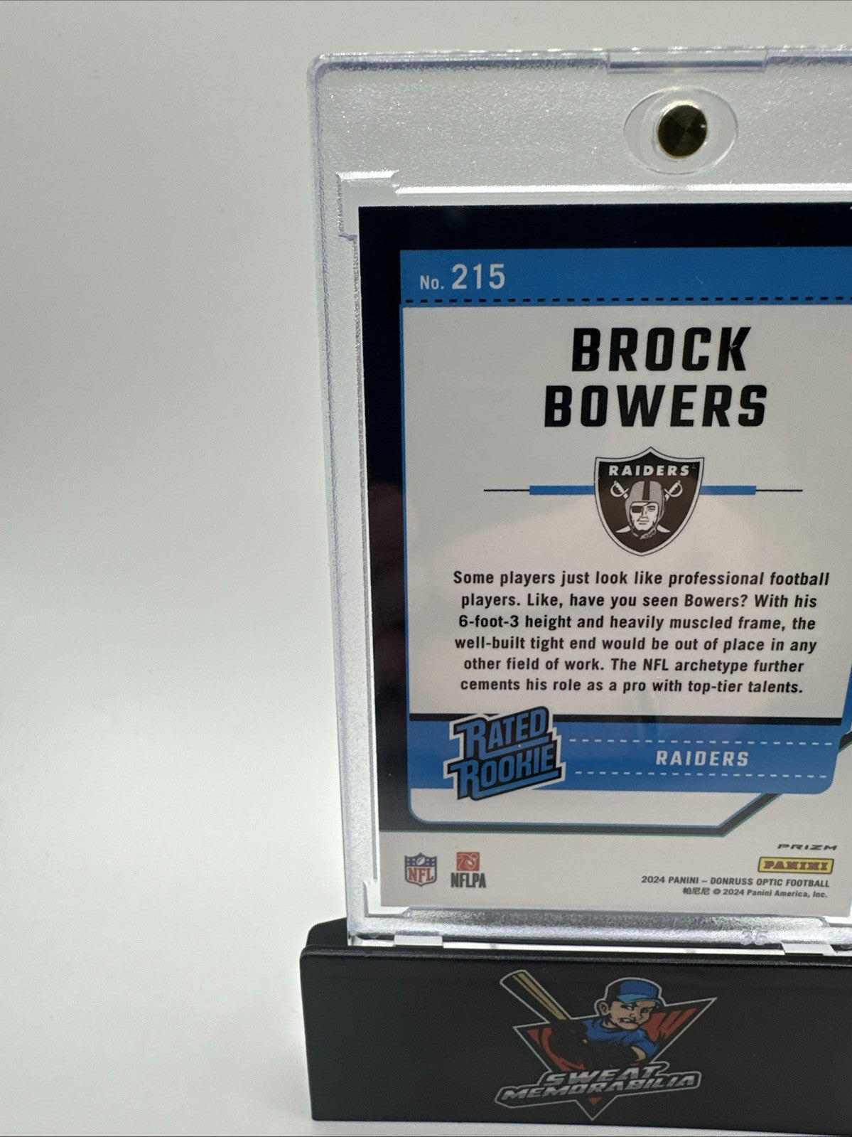 2024 Panini Optic Brock Bowers Rocket Emoji
