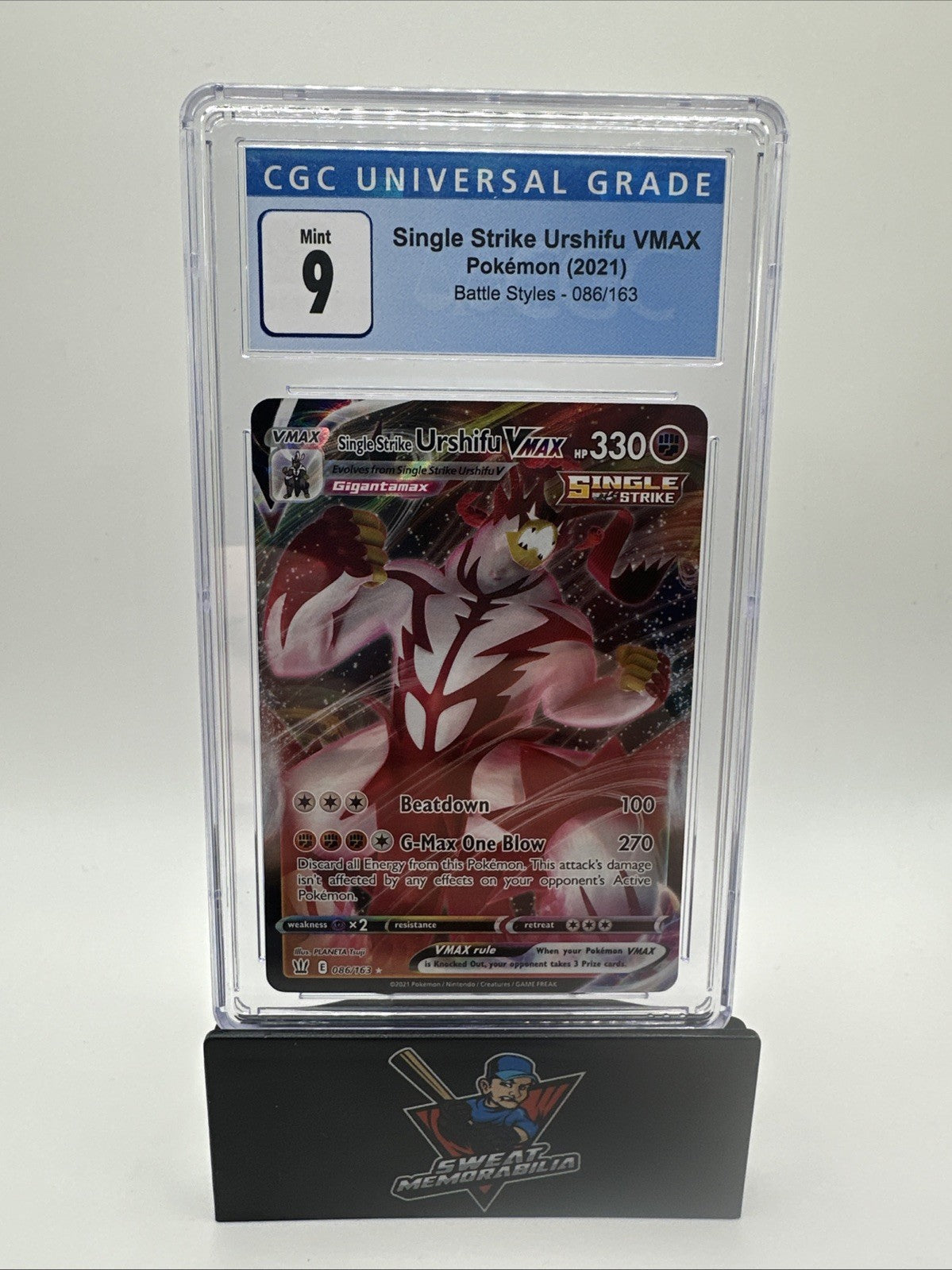 Pokemon 2021 Rapid Strike Urshifu VMAX 088/163 Battle Styles CGC 9