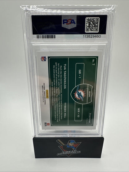 2024 PANINI DONRUSS OPTIC DOWNTOWN DUOS #7 TUA TAGOVAILOA/TYREEK HILL PSA 10
