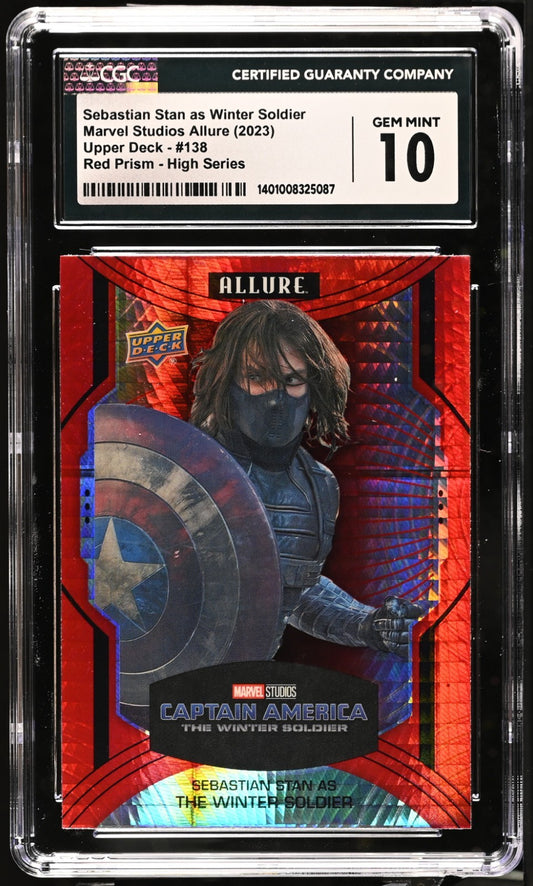 2023 Upper Deck Marvel Studios Sebastian Stan as Winter Soldier #138 CGC 10